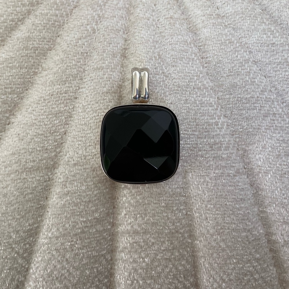 Sterling Silver Onyx Pendant